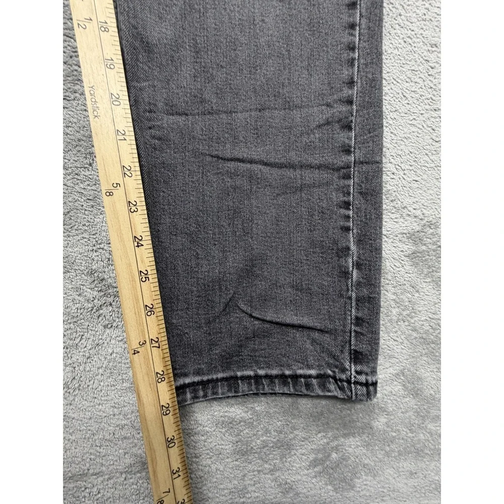 Levis 514 Jeans Mens Measured 37x29 Gray Charcoal Wash‎ Straight Regular Fit